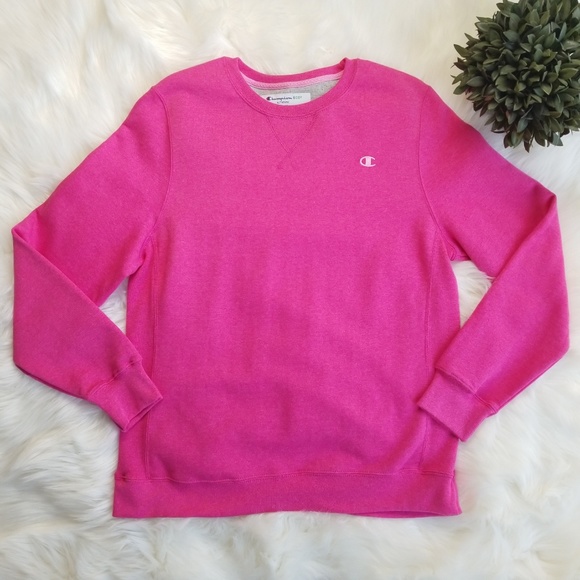 pink champion crewneck